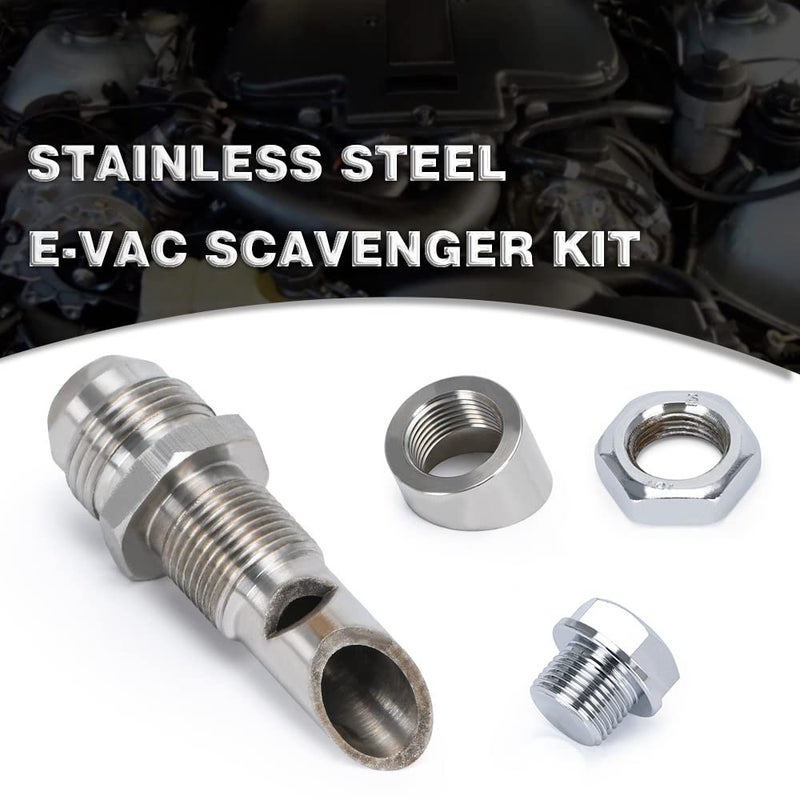 PQY Universal Stainless Steel E-VAC Scavenger Kit includes T304 SS E-VAC fitting - Image 2